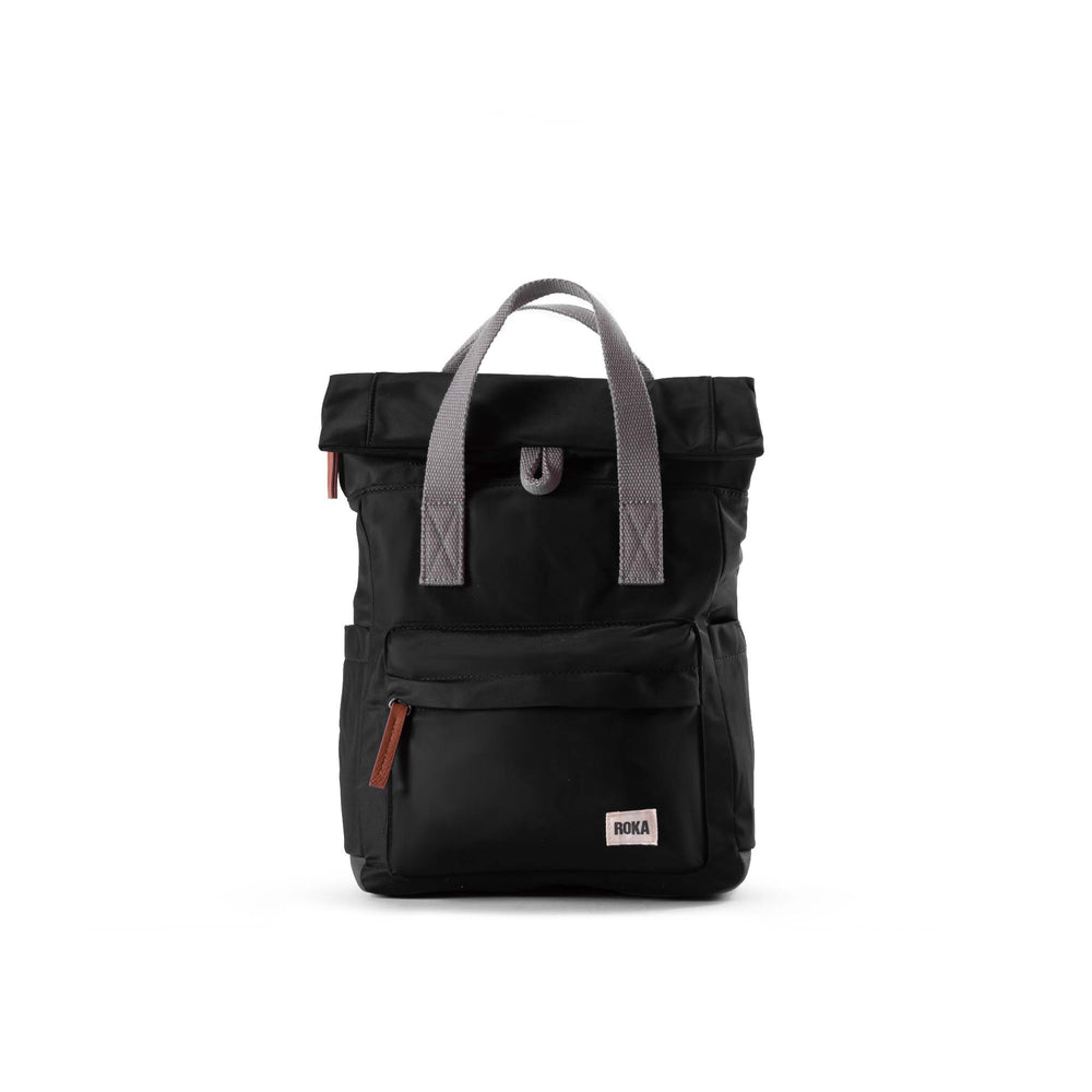Roka London Canfield B Sustainable Nylon Rucksack, Black