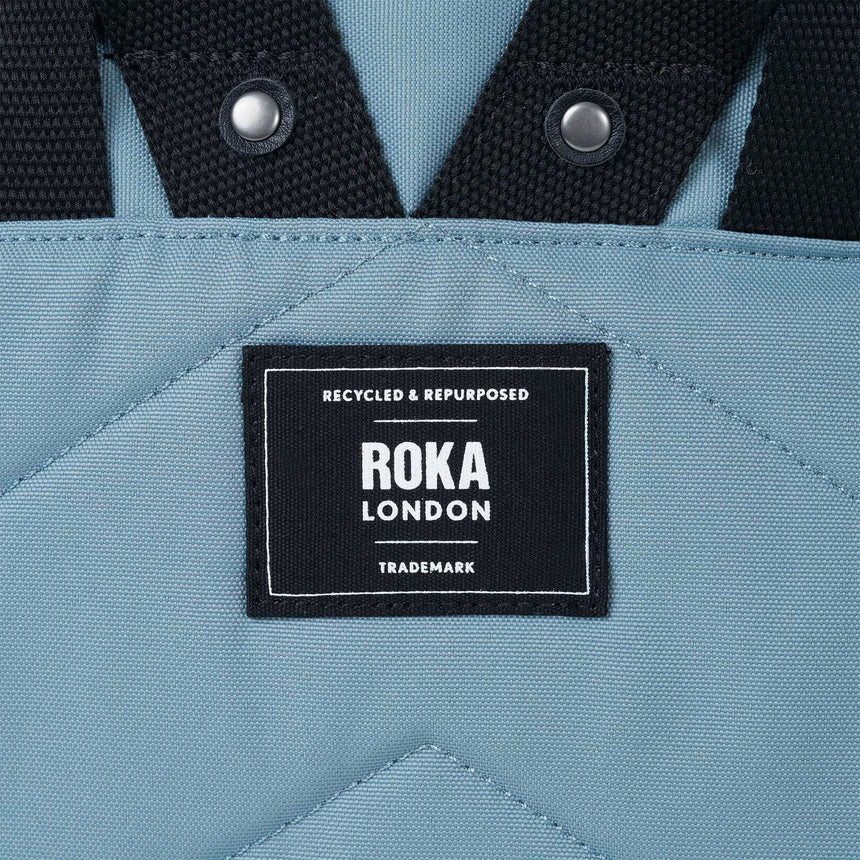 Roka London Black Label, Canfield B Small Rucksack, London Fog (Sustainable Canvas)