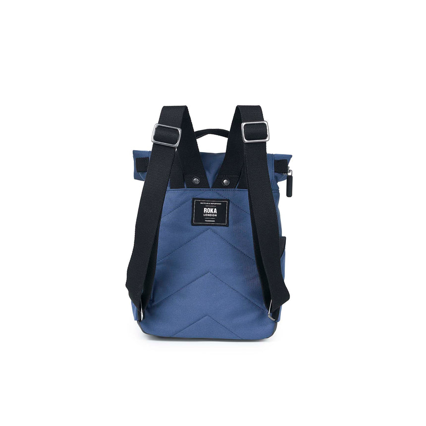 Roka London Black Label, Canfield B Small Rucksack, Pacific (Sustainable Canvas)