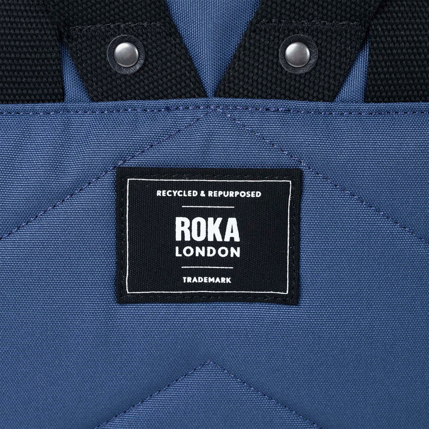 Roka London Black Label, Canfield B Small Rucksack, Pacific (Sustainable Canvas)