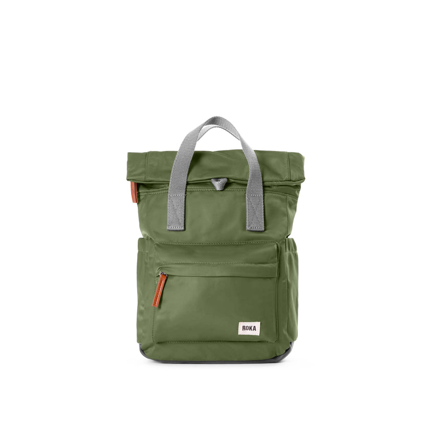 Roka London Canfield B Sustainable Nylon Rucksack, Avocado