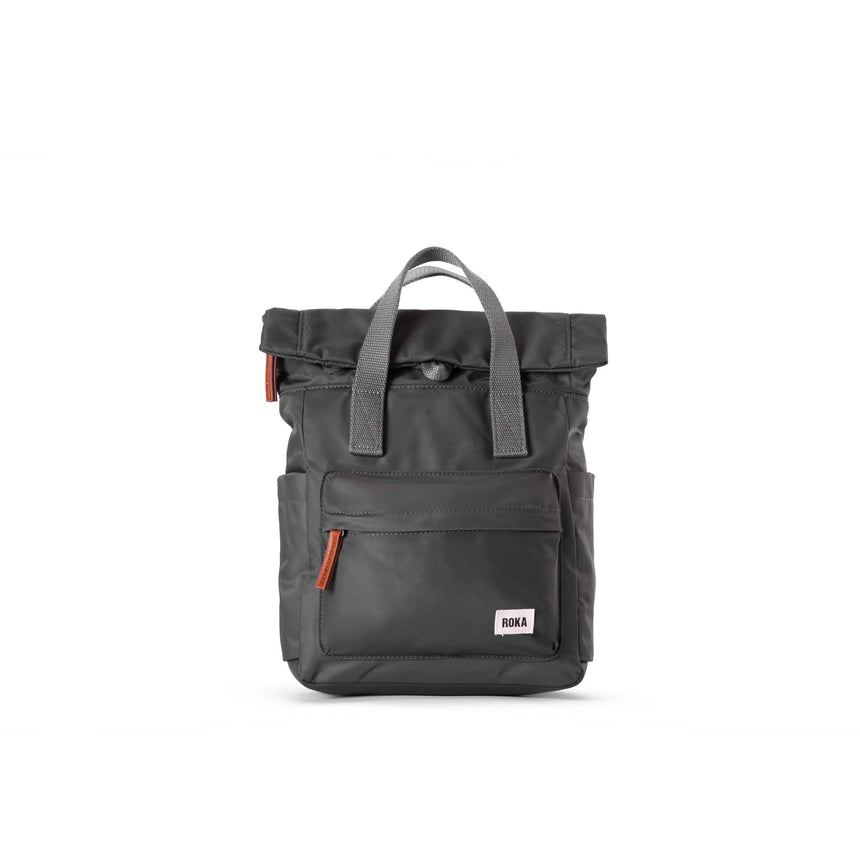 Roka London Canfield B Sustainable Nylon Rucksack, Graphite