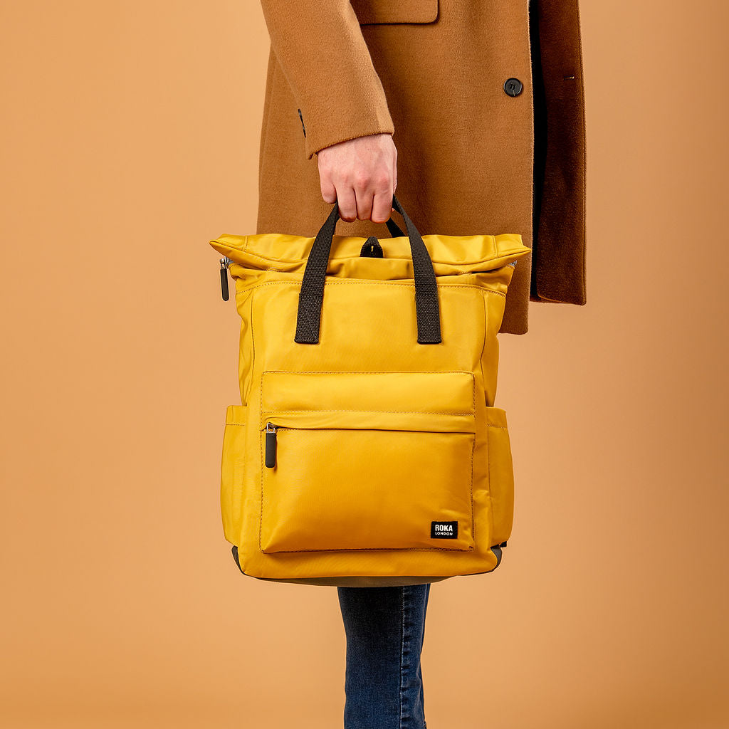 Roka London Black Label, Canfield B Medium Rucksack, Corn