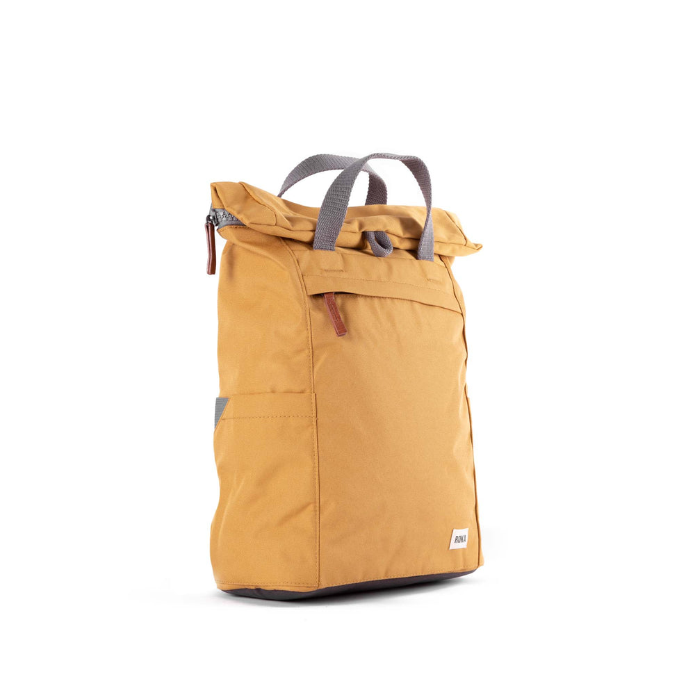 Roka London Finchley Sustainable Canvas Rucksack, Flax