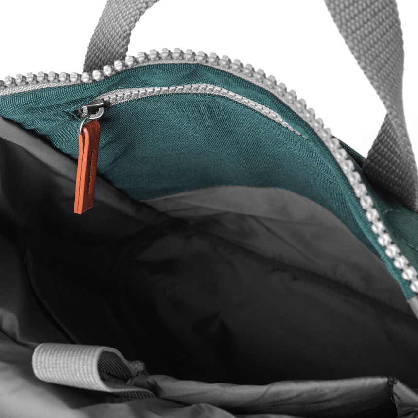 Roka London Finchley Rucksack, Forest (Sustainable Canvas)