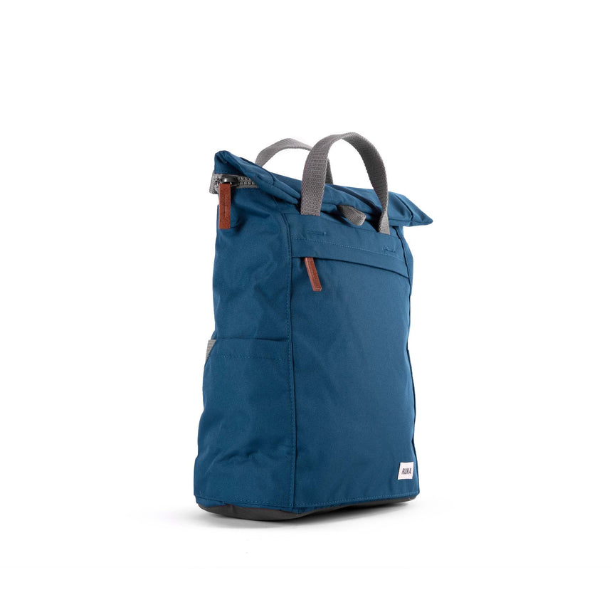 Roka London Finchley Sustainable Canvas Rucksack, Marine