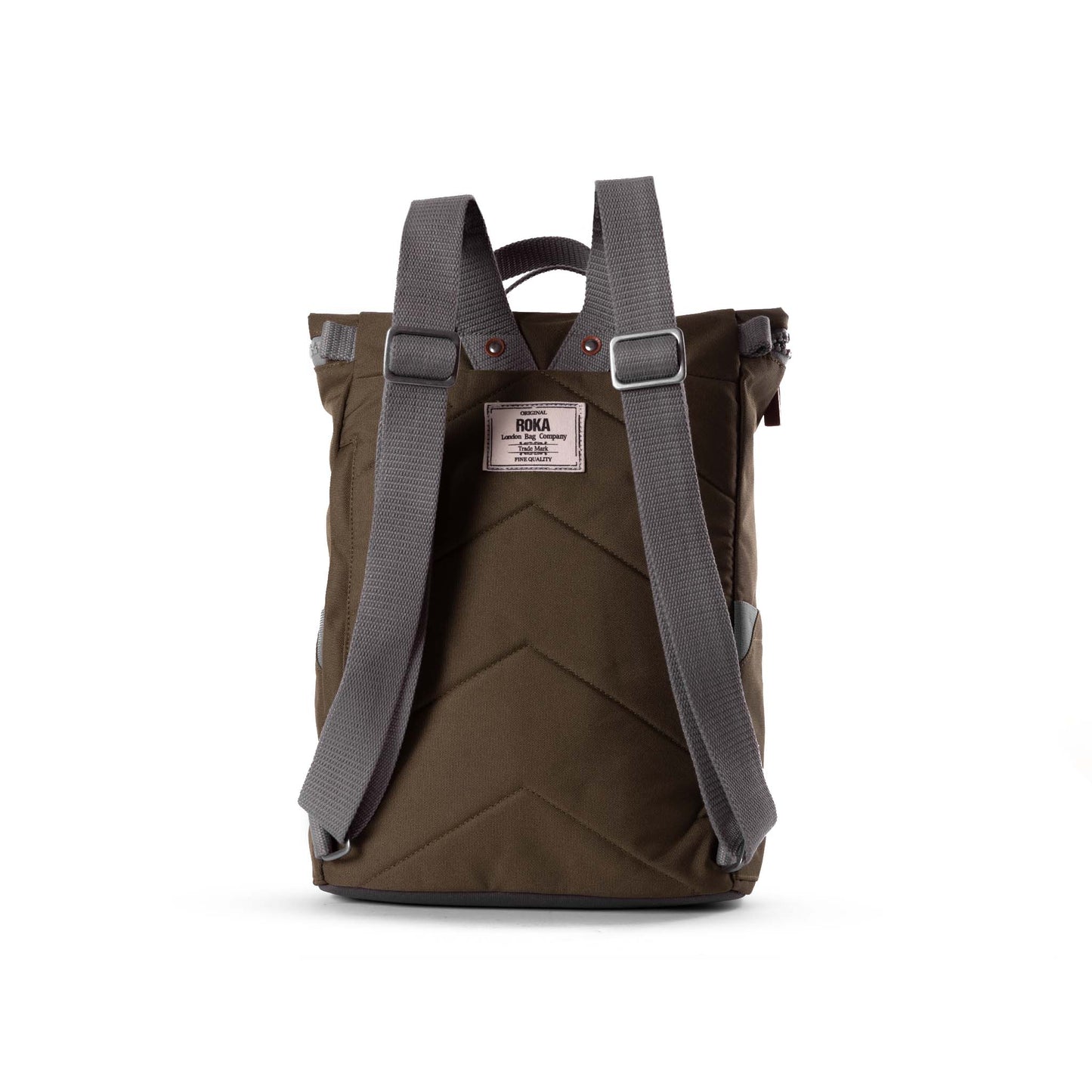 Roka London Finchley Sustainable Canvas Rucksack, Moss