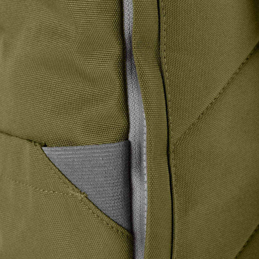Roka London Finchley Sustainable Canvas Rucksack, Moss