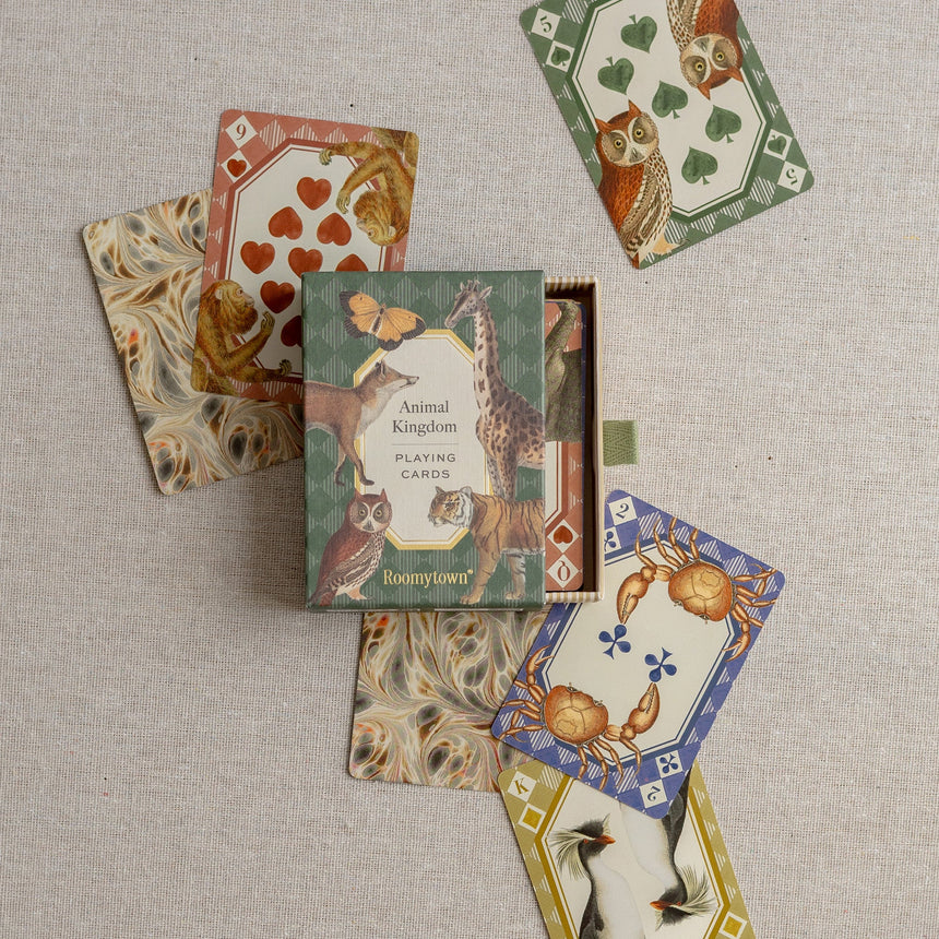 Roomytown Single Playing Card Deck, Animal Kingdom
