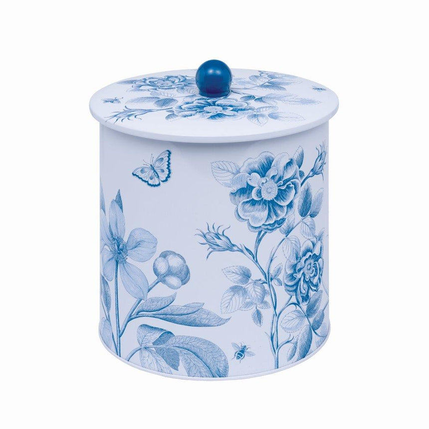 Sanderson Round Biscuit Barrel, Etchings & Roses