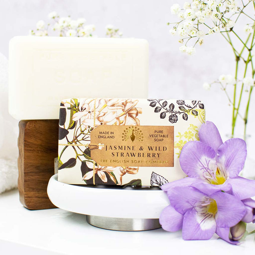 The English Soap Company Anniversary, Jasmine & Wild StrawberrySoap