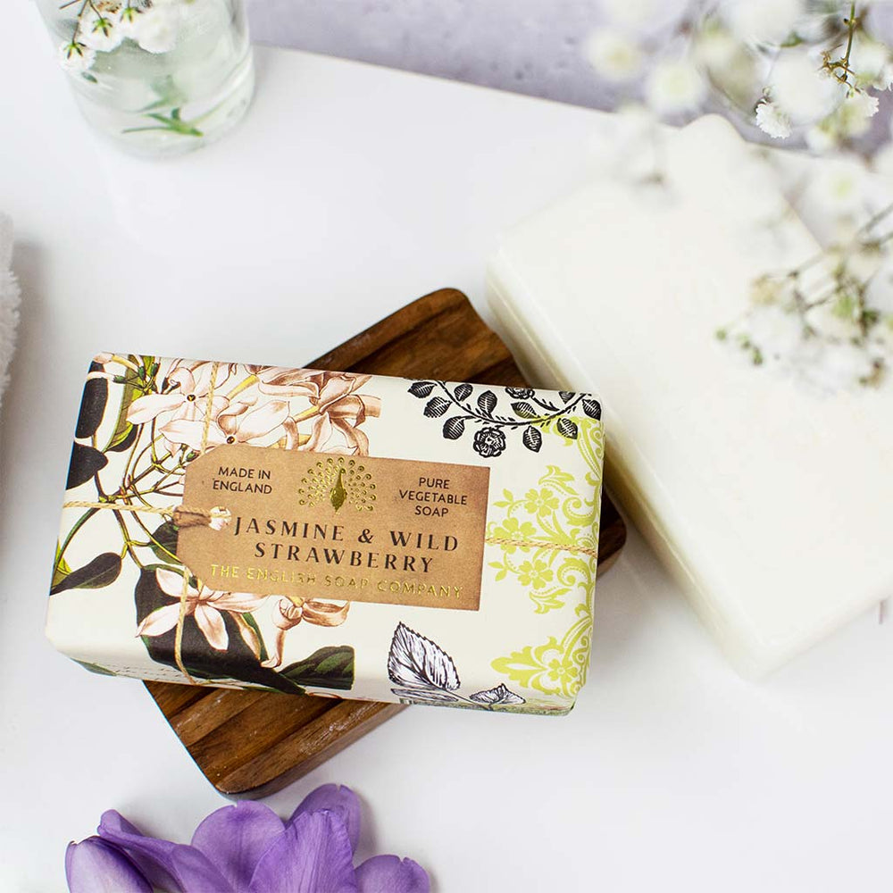 The English Soap Company Anniversary, Jasmine & Wild StrawberrySoap