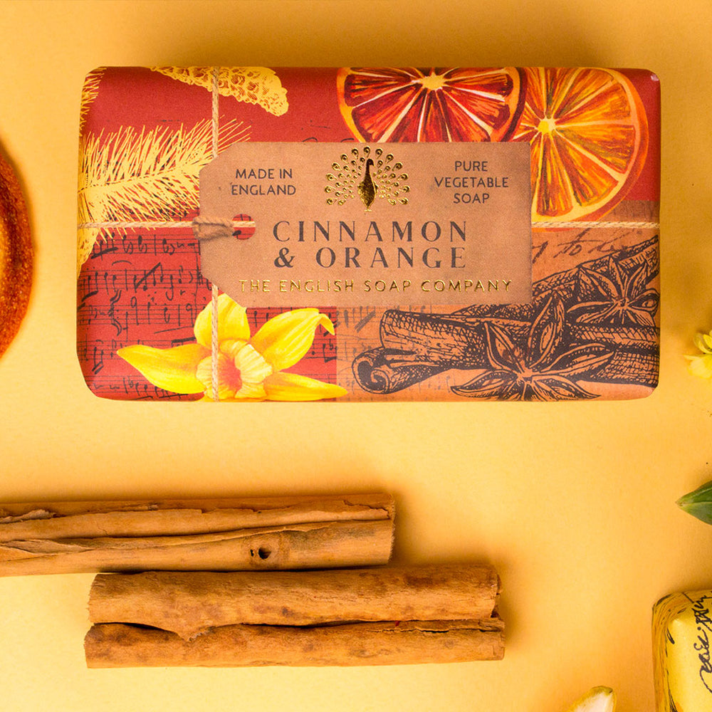 The English Soap Company Anniversary, Cinnamon & Orange Soap