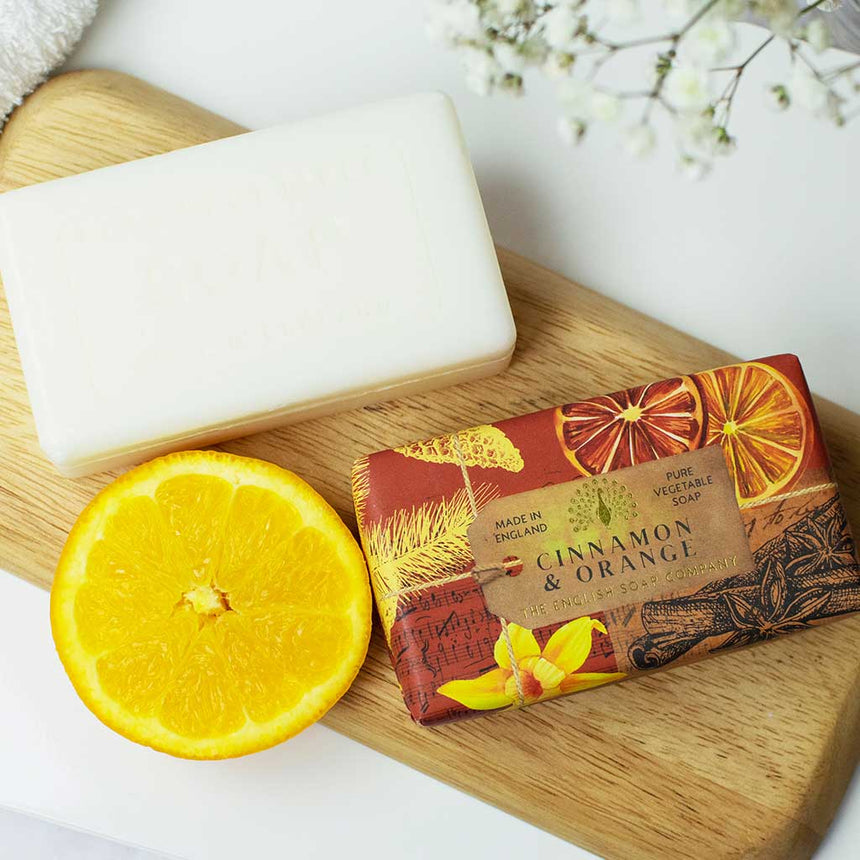 The English Soap Company Anniversary, Cinnamon & Orange Soap