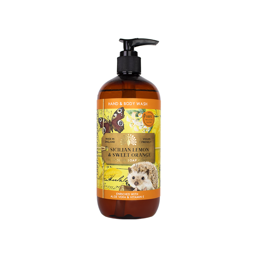 The English Soap Company Anniversary Hand & Body Wash, Sicilian Lemon & Sweet Orange