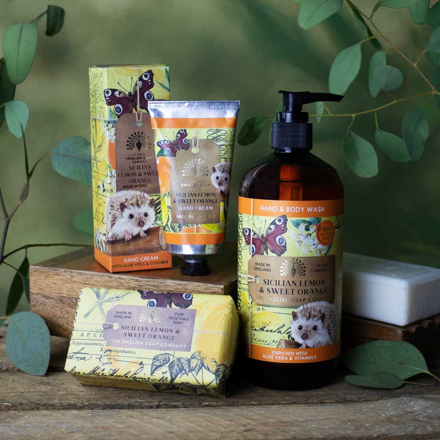 The English Soap Company Anniversary Hand & Body Wash, Sicilian Lemon & Sweet Orange