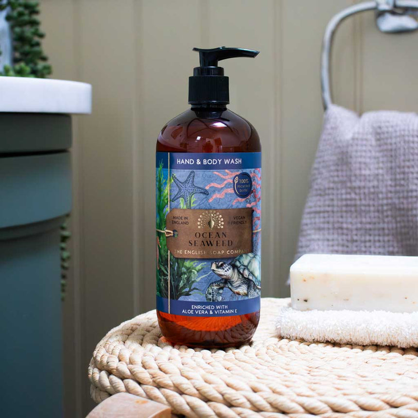The English Soap Company Anniversary Hand & Body Wash, Ocean Seaweed