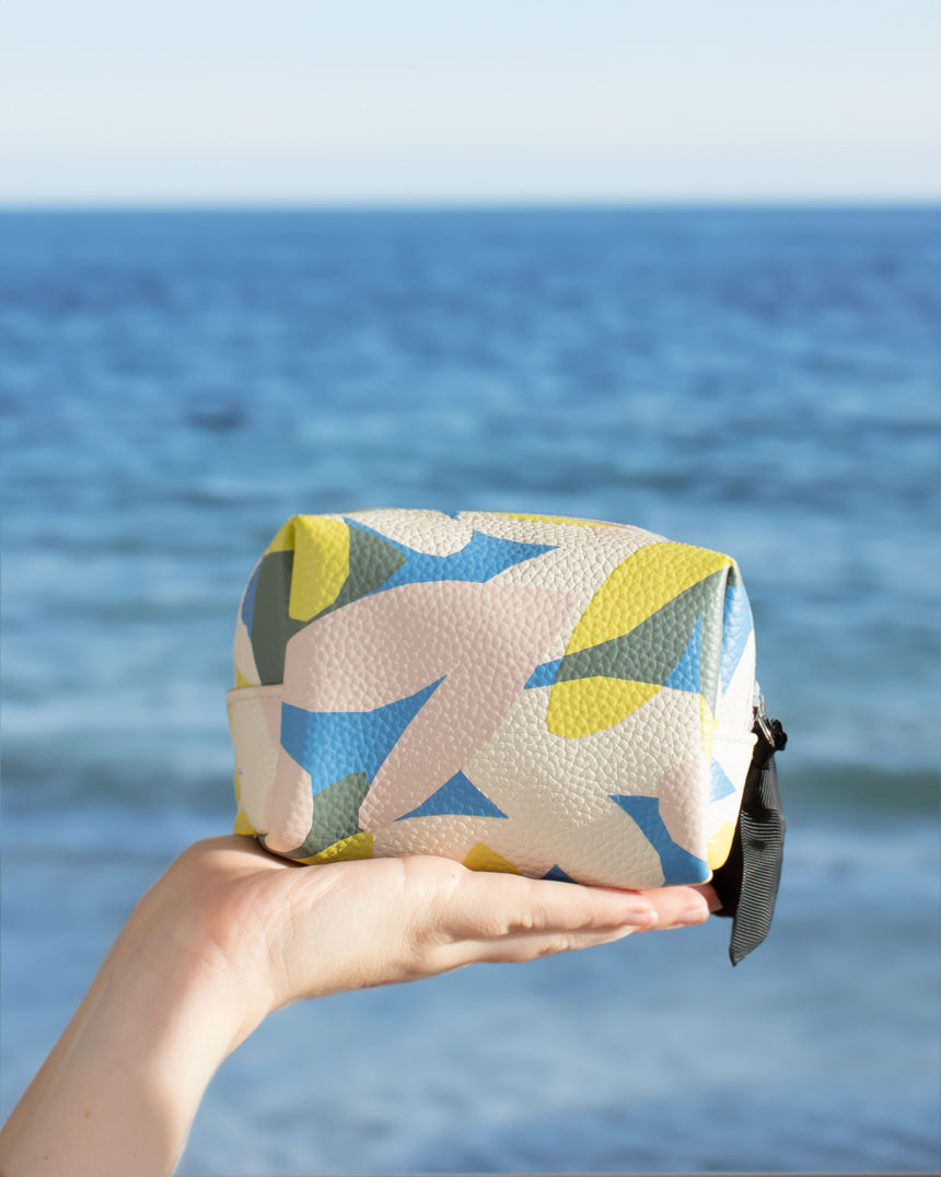 Caroline Gardner Mini Cube Cosmetic Bag, Confetti Hearts