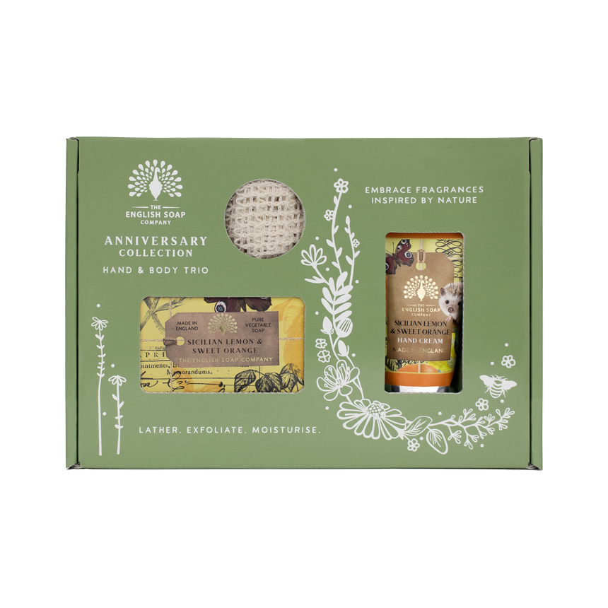 The English Soap Company Anniversary, Sicilian Lemon & Sweet Orange Gift Set