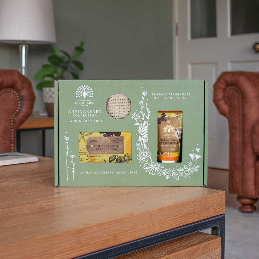 The English Soap Company Anniversary, Sicilian Lemon & Sweet Orange Gift Set