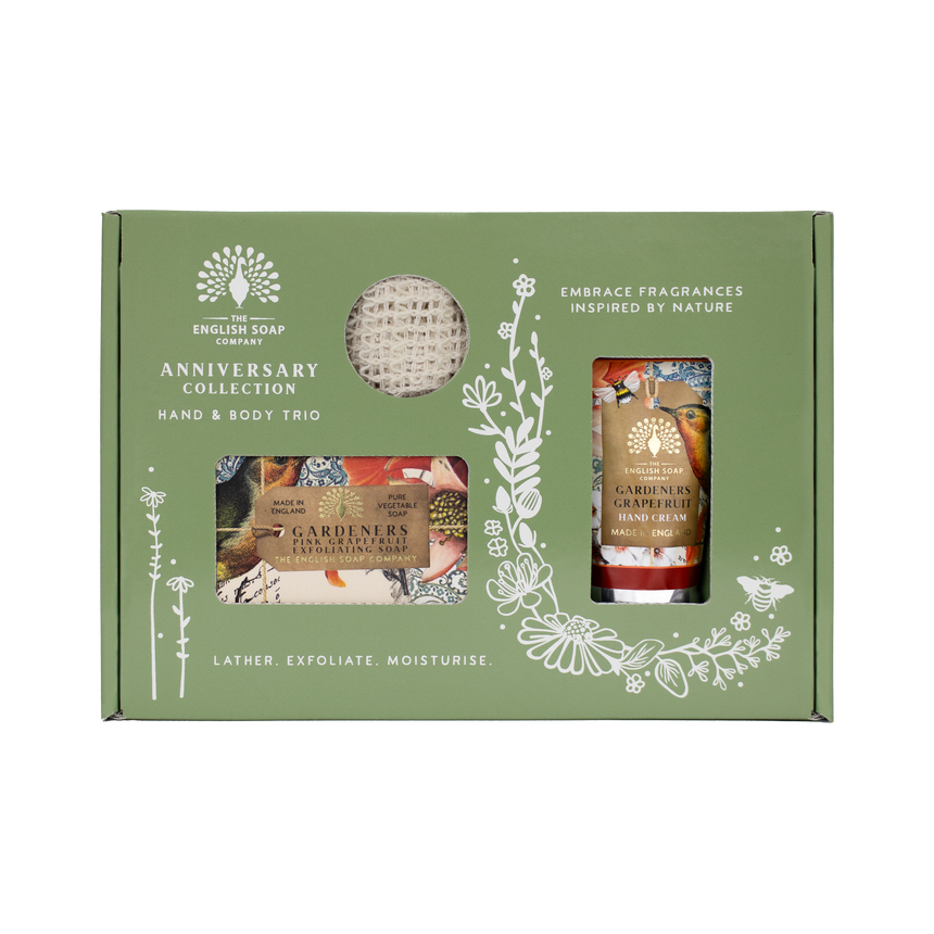 The English Soap Company Anniversary, Gardeners Grapefruit Soap & Hand Cream Gift Set