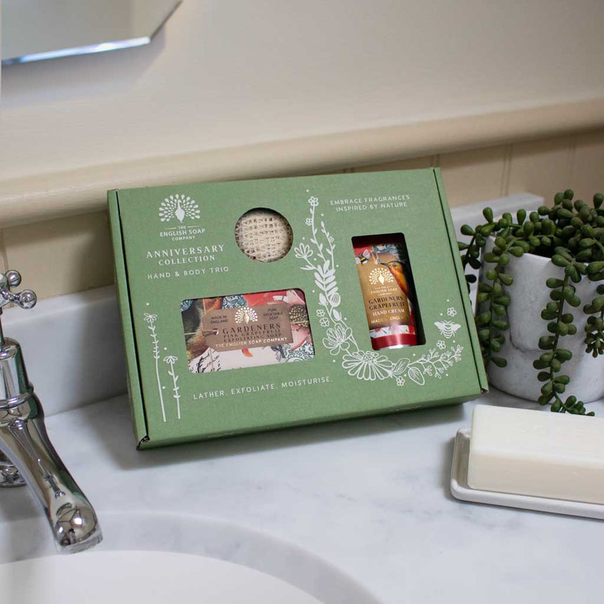 The English Soap Company Anniversary, Gardeners Grapefruit Soap & Hand Cream Gift Set