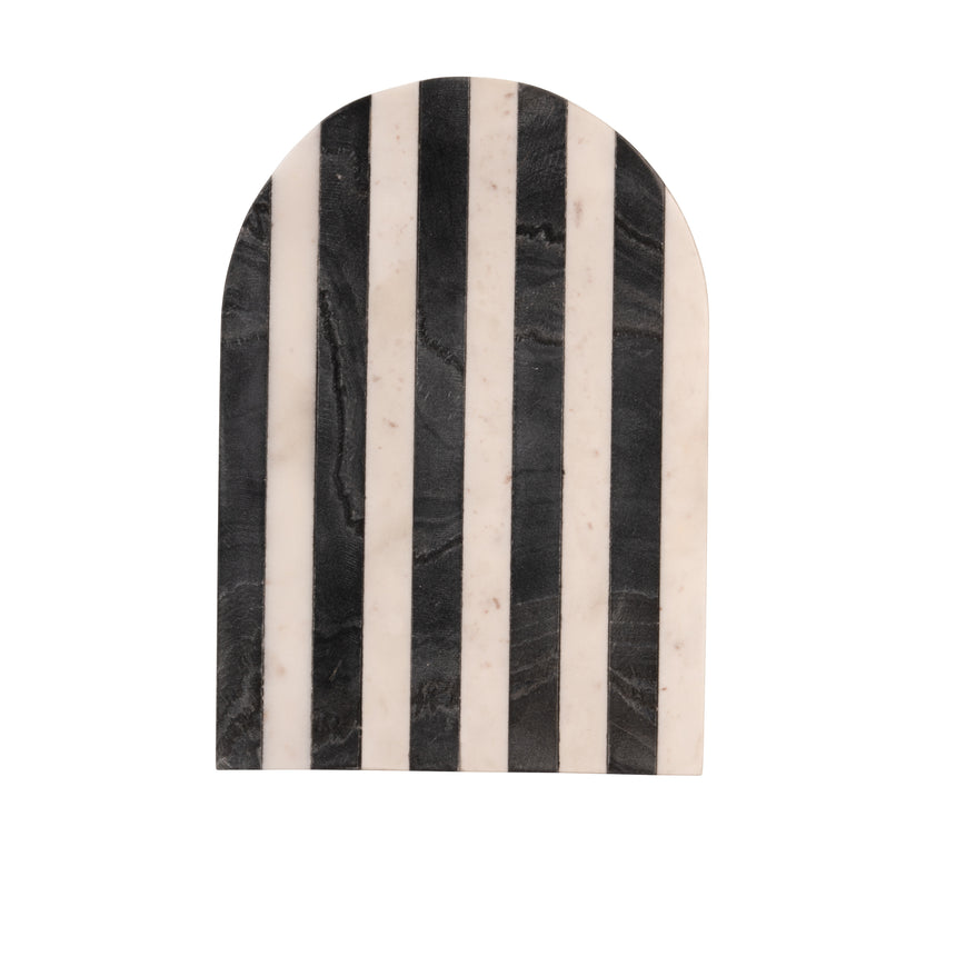 Style Sisters Striped Marble Serving Board