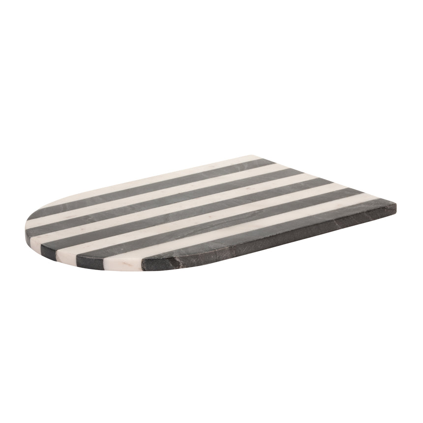 Style Sisters Striped Marble Serving Board