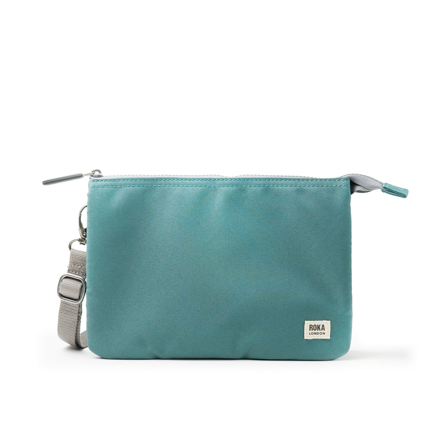 Roka London Carnaby Crossbody Bag, Sage (Sustainable Canvas)