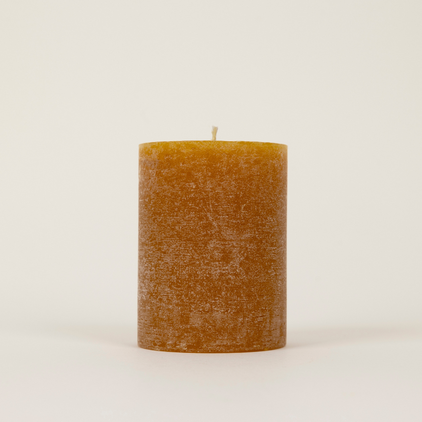 St Eval Sandalwood, Scented Coloured Pillar Candle