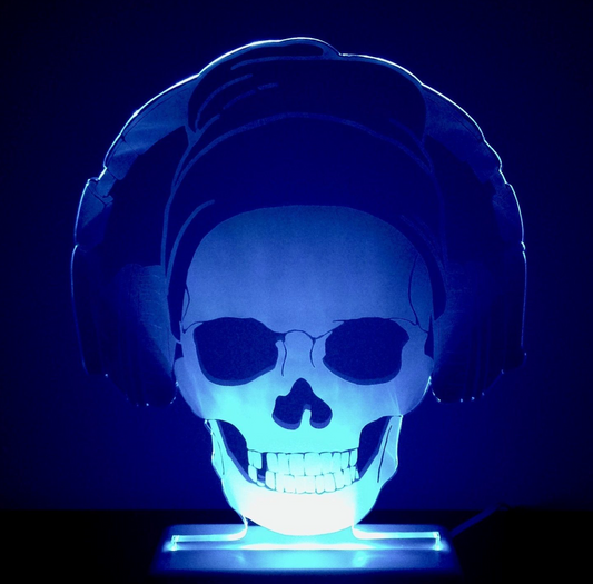 Colour Changing LED Night Light, Skull