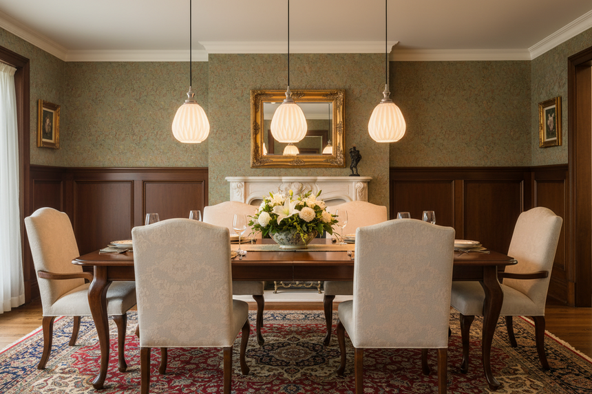 Refract Round Glass Pendant, White