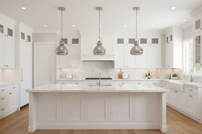 Vista Smoked Glass Pendant, Satin Nickel Finish