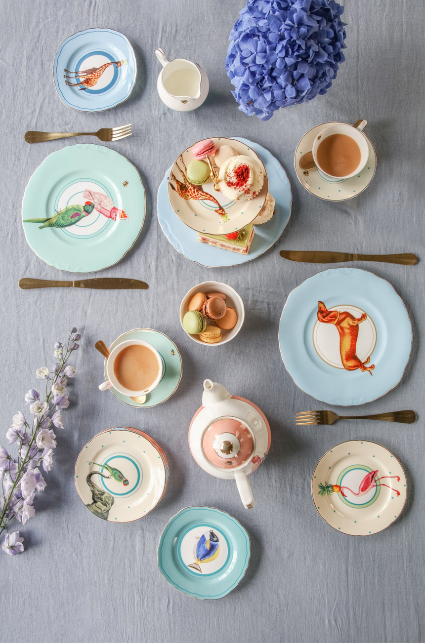 Yvonne Ellen Animal Tea Plates (Set Of 4)