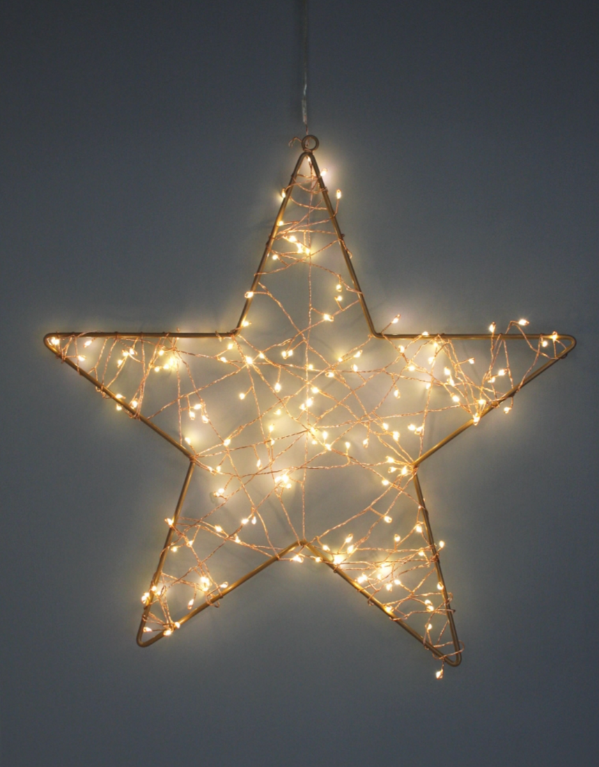 Cluster LED Fairy Lights Copper 7.5 M (Mains Powered)