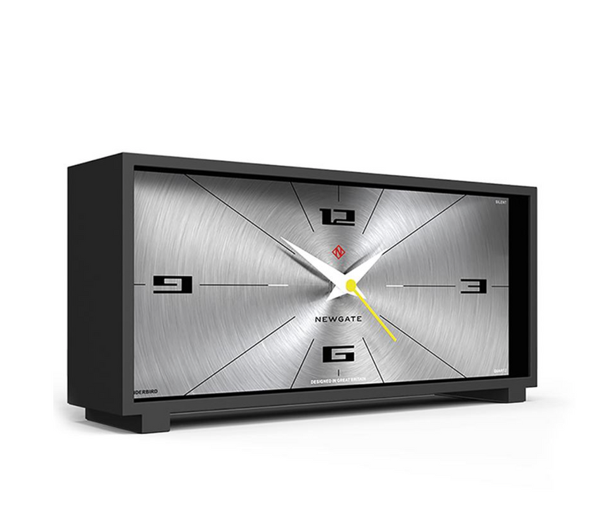 Newgate Thunderbird Mantel Clock, Cave Black