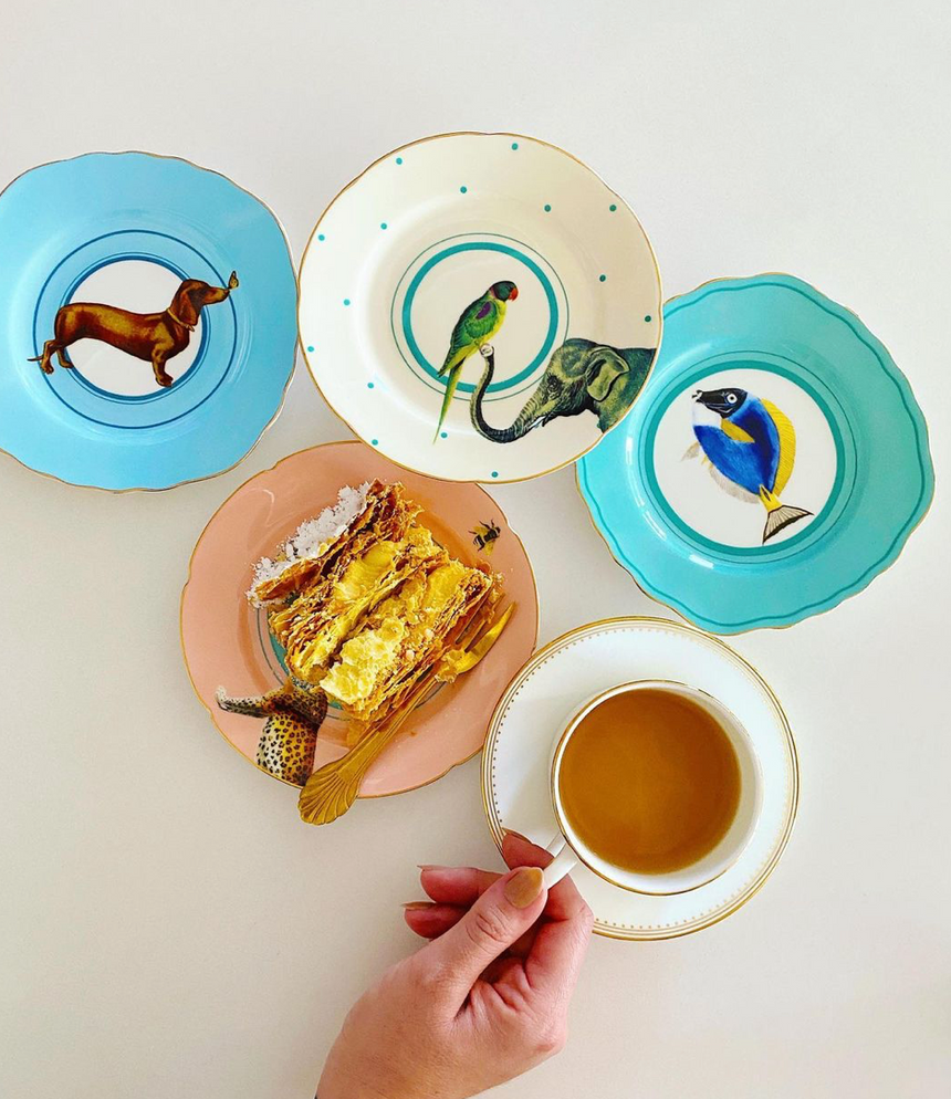 Yvonne Ellen Animal Tea Plates (Set Of 4)