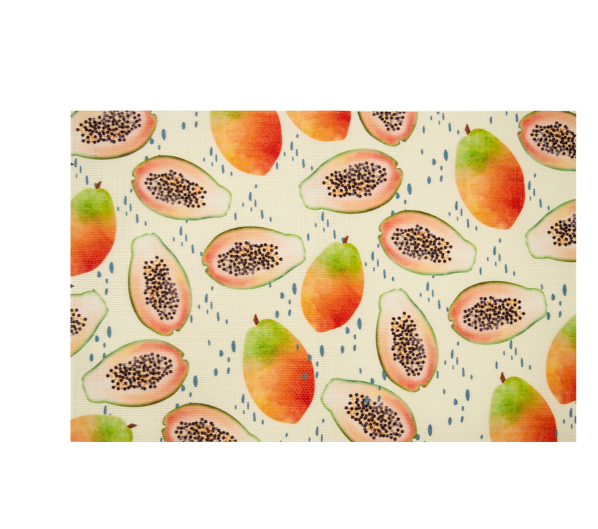 Papaya Bliss Vinyl Placemats ( Set Of 2 )