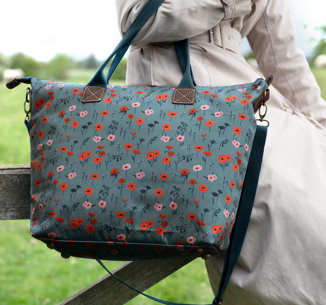 Sophie Allport Oundle Mini Tote Bag, Poppy Meadow