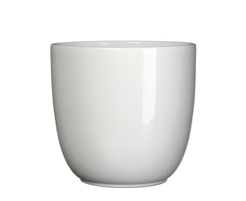 Siena Ceramic Plant Pot, White