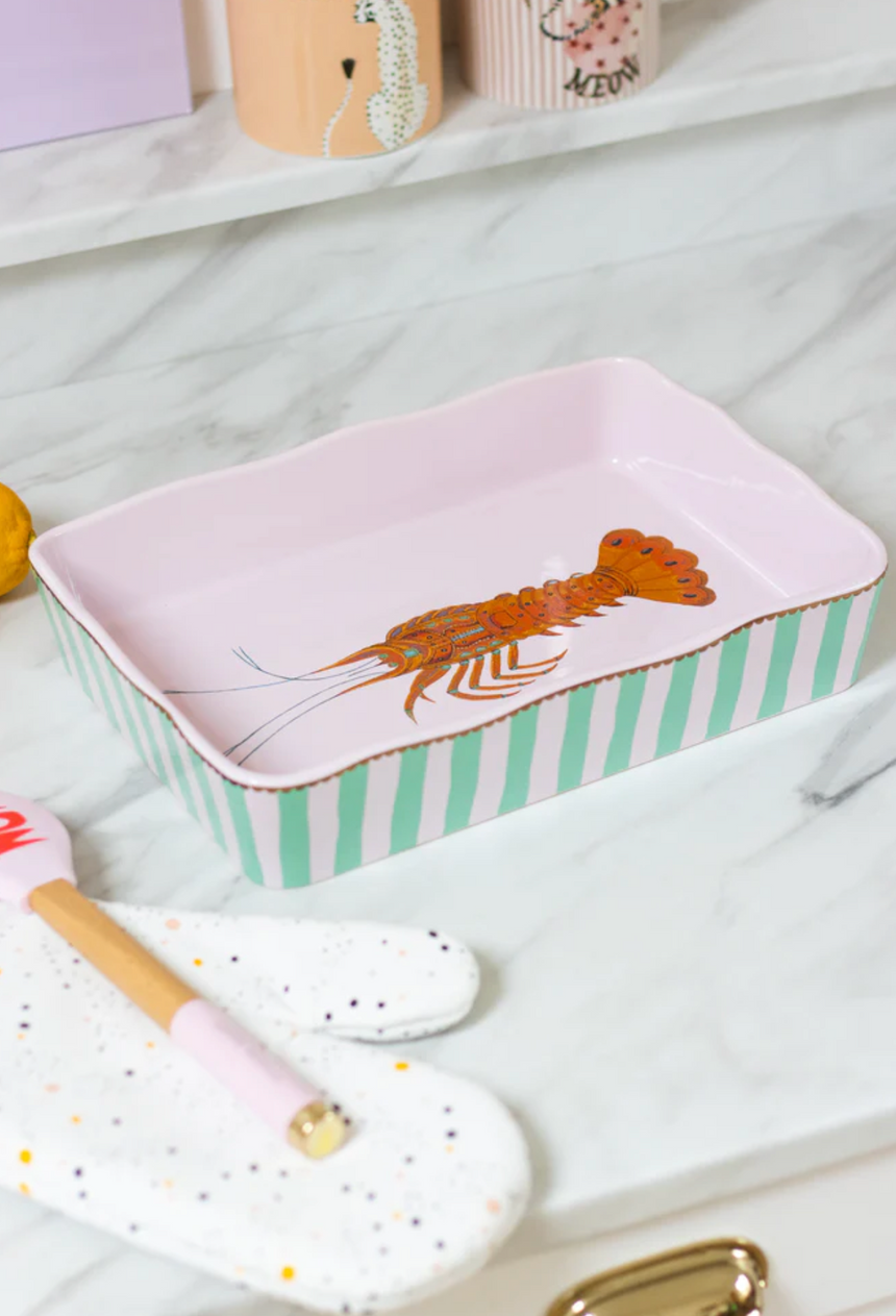 Yvonne Ellen Rectangular Baking Dish, Lobster (Large)