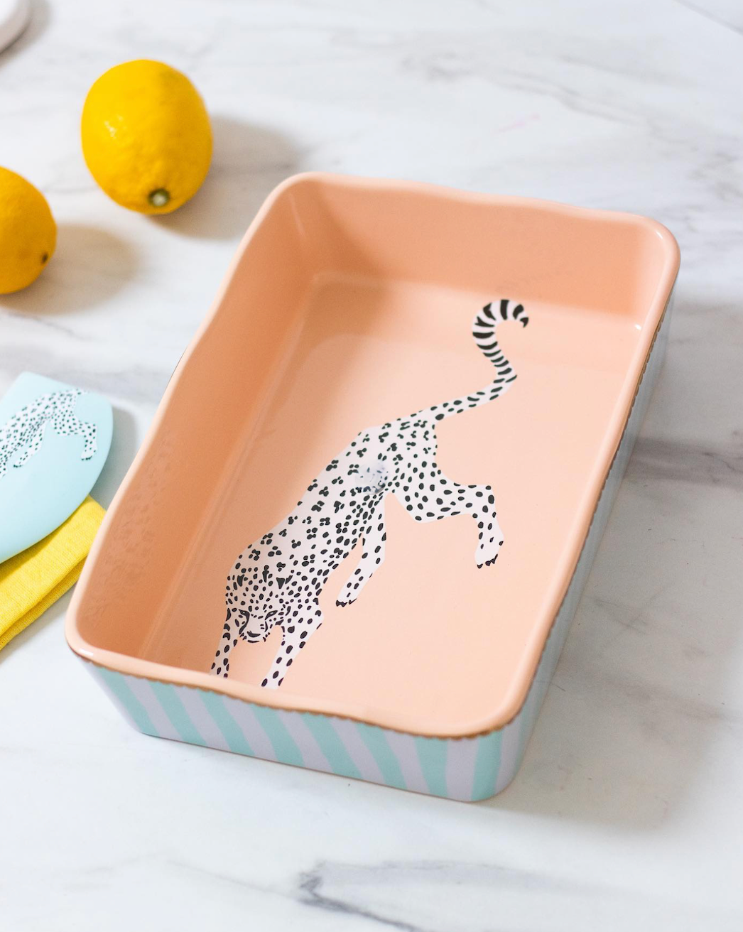 Yvonne Ellen Rectangular Baking Dish, Cheetah ( Small )