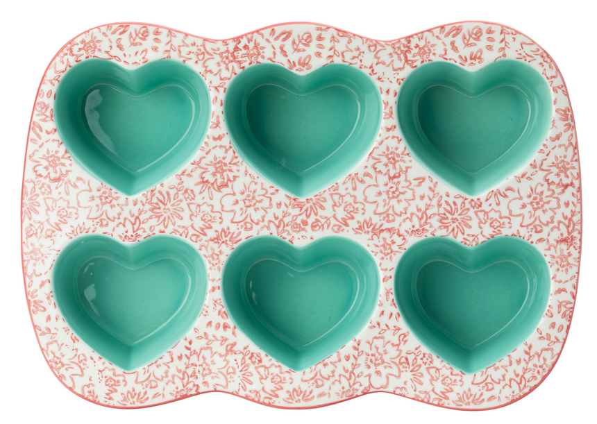 Ashley Thomas Porcelain Heart Shaped Cake Mould