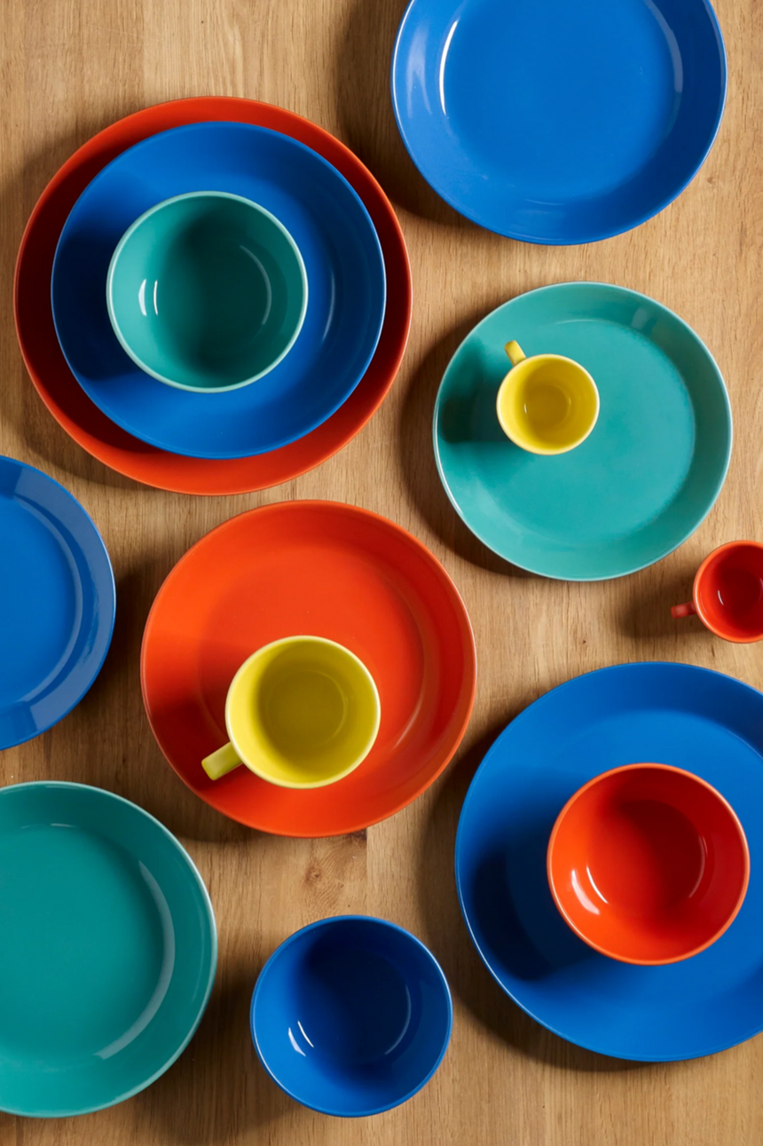 Sur La Table Colour Me Happy Pasta Plate, Blue