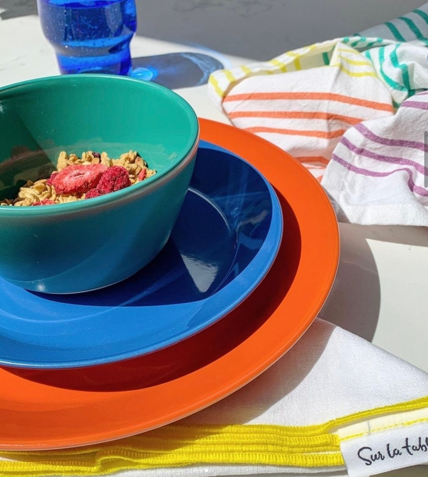 Sur La Table Colour Me Happy Dinner Plate, Blue