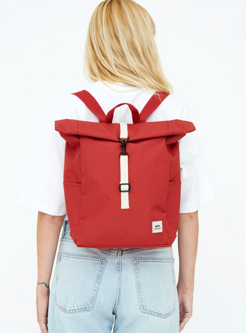 Lefrik Roll Mini Backpack, Red