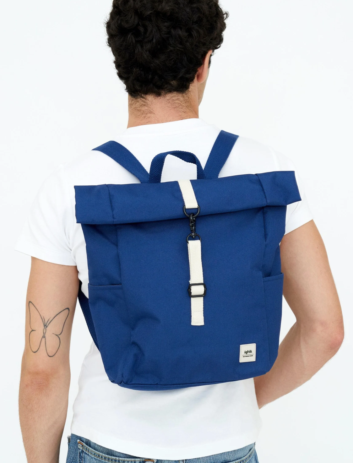 Lefrik Roll Mini Backpack, Dark Klein