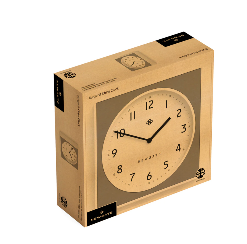 Newgate The Cube Wall Clock,  White & Black