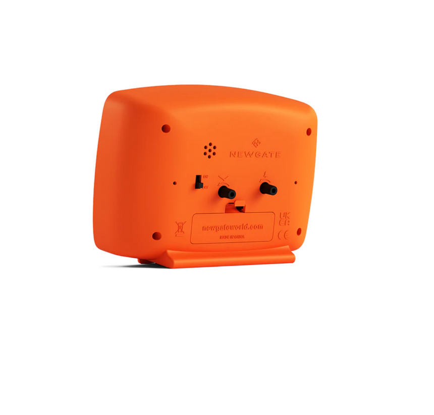 Newgate Brooklyn Alarm Clock, Pumpkin Orange