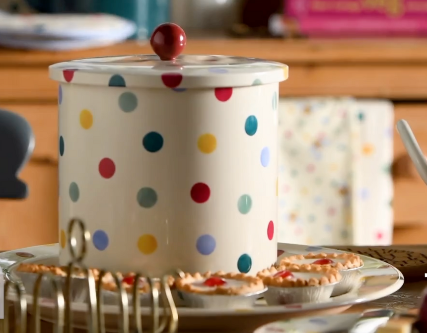 Emma Bridgewater Biscuit Barrel, Polka Dots